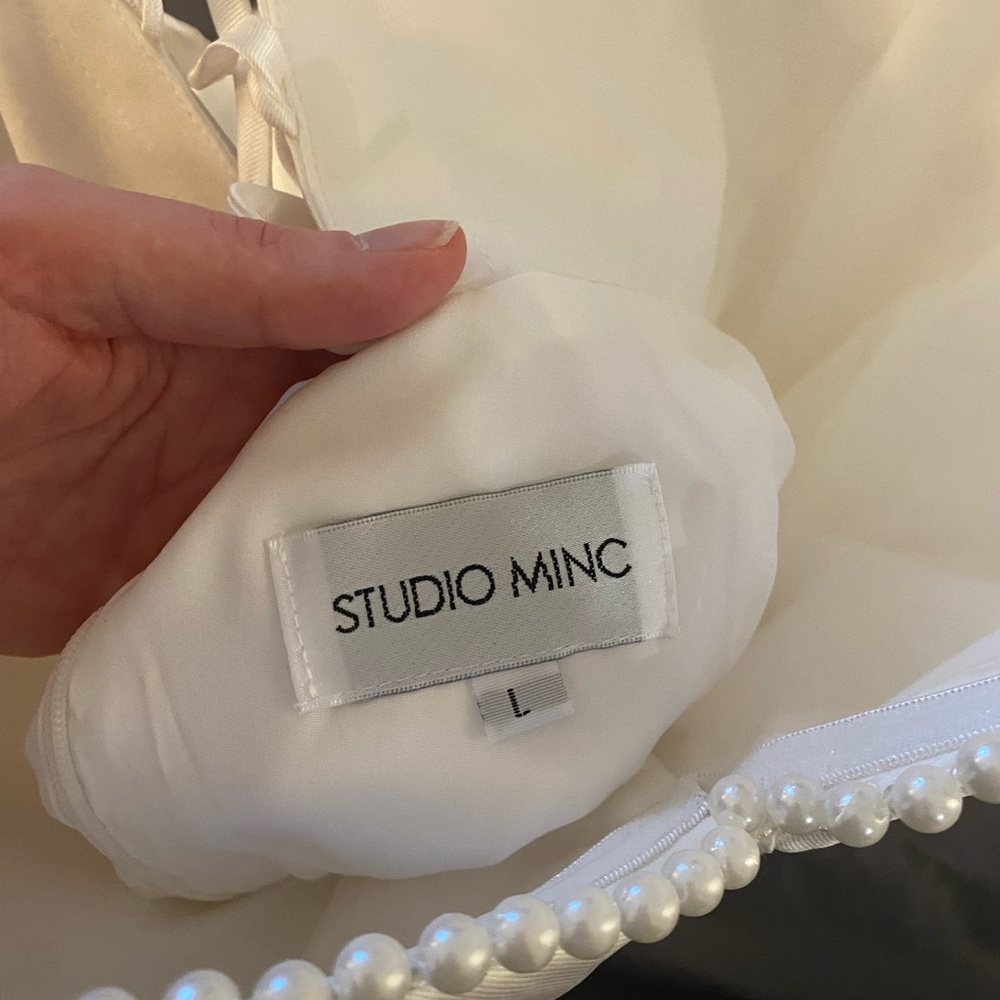Studio Minc - Lovestruck - White Bridal Mini Dress - Picture 10 of 14